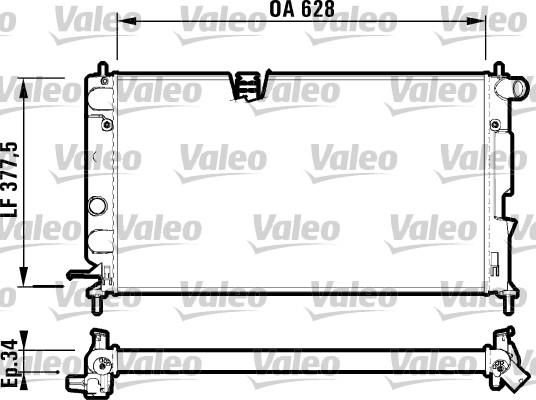 Valeo 732350 - Radiator, mühərrikin soyudulması furqanavto.az