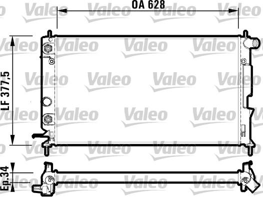 Valeo 732360 - Radiator, mühərrikin soyudulması furqanavto.az