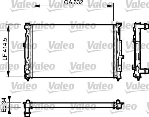 Valeo 732361 - Radiator, mühərrikin soyudulması furqanavto.az