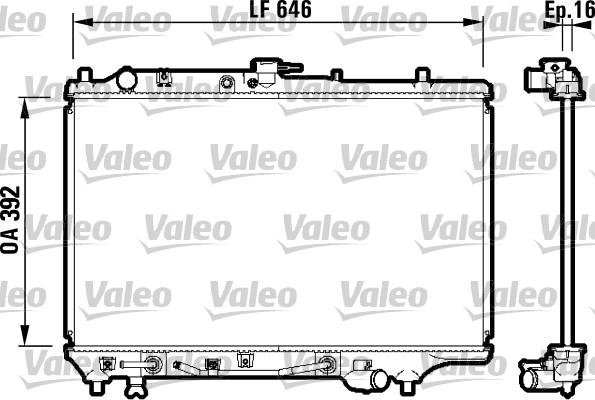 Valeo 732362 - Radiator, mühərrikin soyudulması furqanavto.az