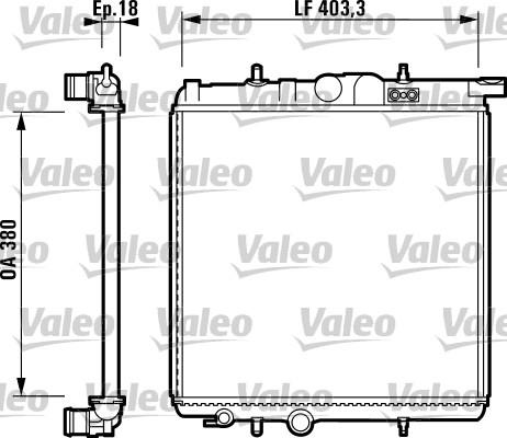 Valeo 732305 - Radiator, mühərrikin soyudulması furqanavto.az