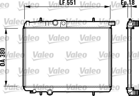 Valeo 732306 - Radiator, mühərrikin soyudulması furqanavto.az