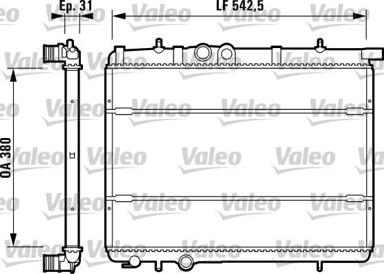 Valeo 732308 - Radiator, mühərrikin soyudulması furqanavto.az