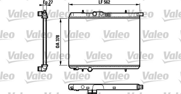 Valeo 732307 - Radiator, mühərrikin soyudulması furqanavto.az