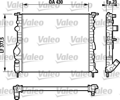 Valeo 732389 - Radiator, mühərrikin soyudulması furqanavto.az