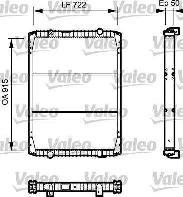 Valeo 732331 - Radiator, mühərrikin soyudulması furqanavto.az