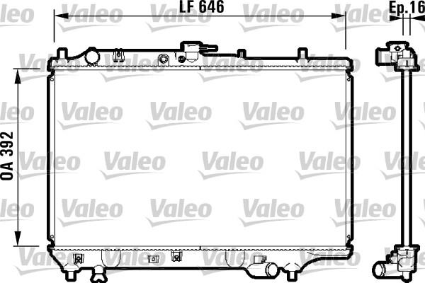 Valeo 732325 - Radiator, mühərrikin soyudulması furqanavto.az