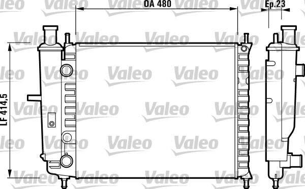 Valeo 732218 - Radiator, mühərrikin soyudulması furqanavto.az
