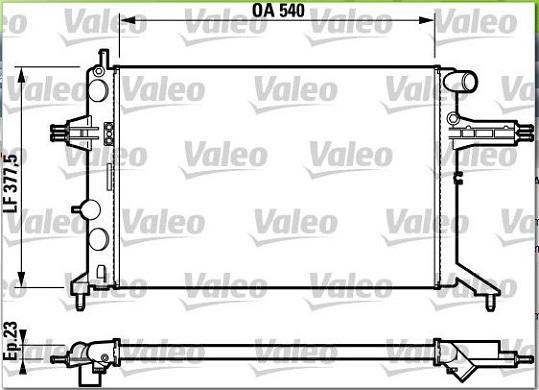 Valeo 732795 - Radiator, mühərrikin soyudulması furqanavto.az