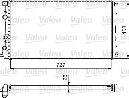 Valeo 732798 - Radiator, mühərrikin soyudulması furqanavto.az