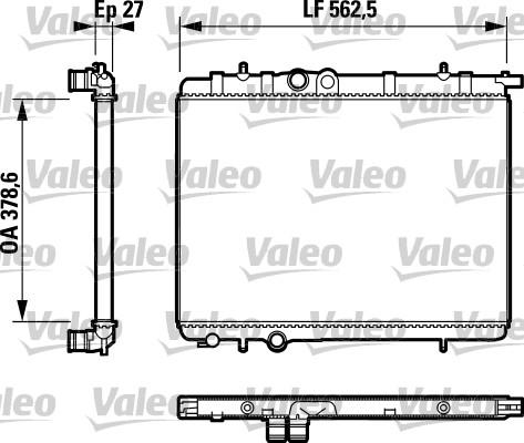 Valeo 732744 - Radiator, mühərrikin soyudulması furqanavto.az