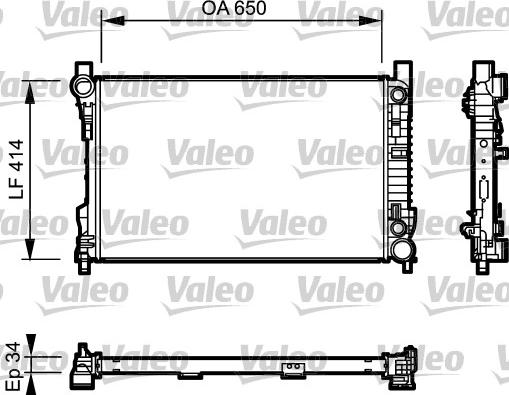 Valeo 732743 - Radiator, mühərrikin soyudulması furqanavto.az