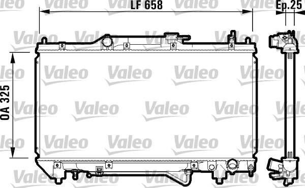 Valeo 732754 - Radiator, mühərrikin soyudulması furqanavto.az