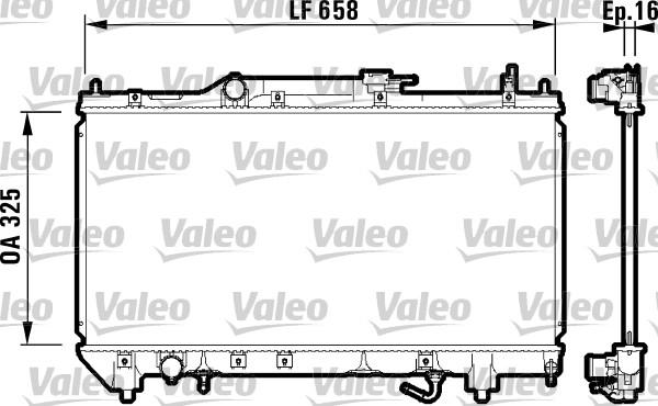 Valeo 732753 - Radiator, mühərrikin soyudulması furqanavto.az