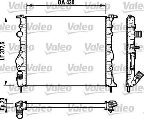 Valeo 732765 - Radiator, mühərrikin soyudulması furqanavto.az