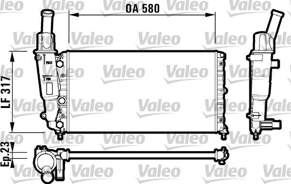 Valeo 732705 - Radiator, mühərrikin soyudulması furqanavto.az