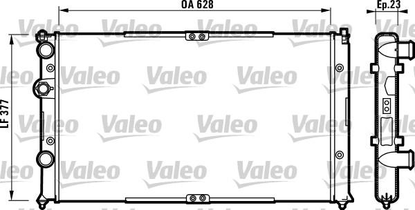 Valeo 732710 - Radiator, mühərrikin soyudulması furqanavto.az