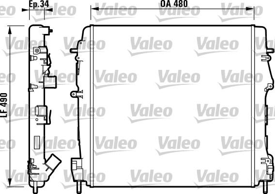 Valeo 732717 - Radiator, mühərrikin soyudulması furqanavto.az