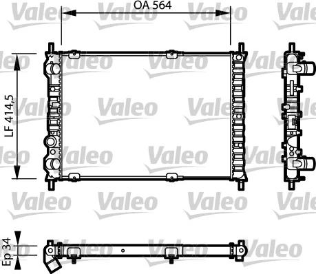 Valeo 732787 - Radiator, mühərrikin soyudulması furqanavto.az