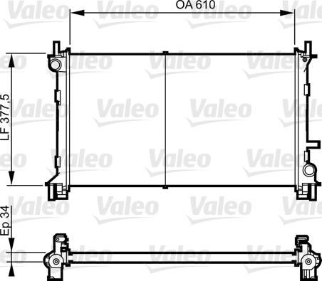 Valeo 732735 - Radiator, mühərrikin soyudulması furqanavto.az