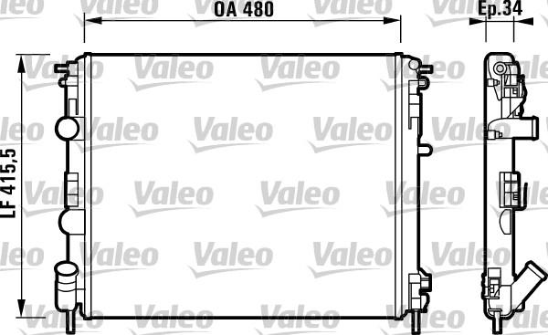 Valeo 732721 - Radiator, mühərrikin soyudulması furqanavto.az