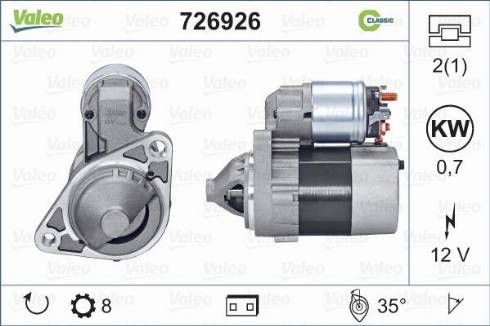 Valeo 726926 - Başlanğıc furqanavto.az