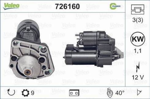 Valeo 726160 - Başlanğıc furqanavto.az