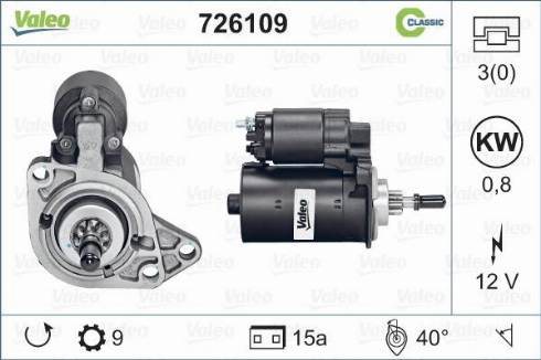 Valeo 726109 - Başlanğıc furqanavto.az