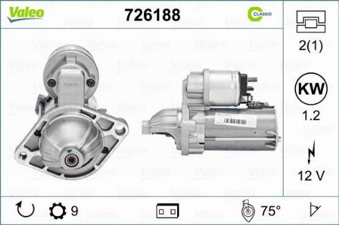 Valeo 726188 - Başlanğıc furqanavto.az