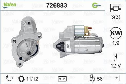 Valeo 726883 - Başlanğıc furqanavto.az