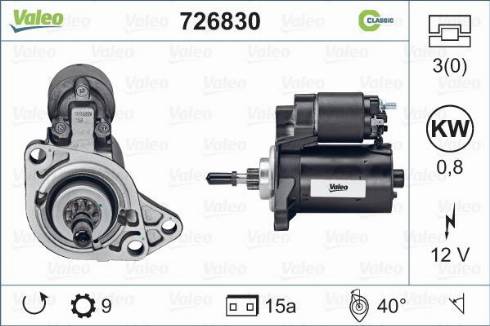 Valeo 726830 - Başlanğıc furqanavto.az