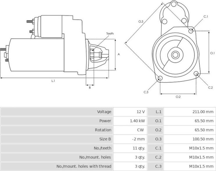 Valeo RSM14-10 - Başlanğıc furqanavto.az