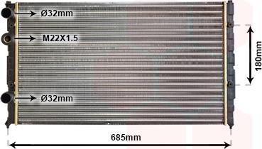 Van Wezel 49002031 - Radiator, mühərrikin soyudulması furqanavto.az