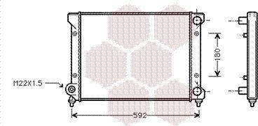 Van Wezel 49002033 - Radiator, mühərrikin soyudulması furqanavto.az