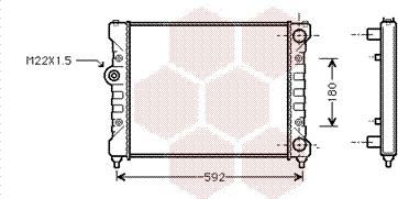 Van Wezel 49002024 - Radiator, mühərrikin soyudulması furqanavto.az