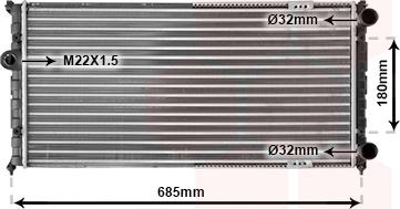 Van Wezel 49002021 - Radiator, mühərrikin soyudulması furqanavto.az