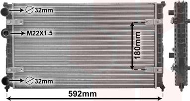 Van Wezel 49002023 - Radiator, mühərrikin soyudulması furqanavto.az