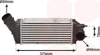 Van Wezel 40004342 - Intercooler, şarj cihazı furqanavto.az