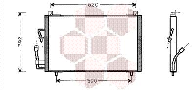 Van Wezel 40005182 - Kondenser, kondisioner furqanavto.az