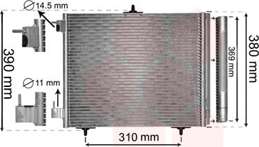 Van Wezel 40005295 - Kondenser, kondisioner furqanavto.az