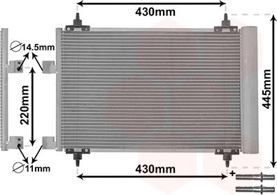 Van Wezel 40005215 - Kondenser, kondisioner furqanavto.az