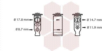 Van Wezel 40001357 - Genişləndirici klapan, kondisioner furqanavto.az