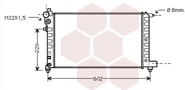 Van Wezel 40002004 - Radiator, mühərrikin soyudulması furqanavto.az