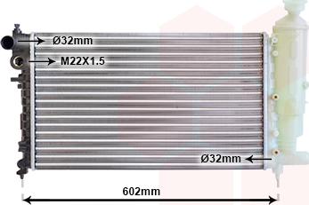 Van Wezel 40002014 - Radiator, mühərrikin soyudulması furqanavto.az