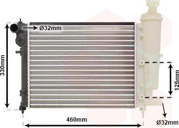 Van Wezel 40002012 - Radiator, mühərrikin soyudulması furqanavto.az