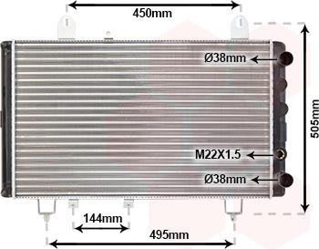 Van Wezel 40002081 - Radiator, mühərrikin soyudulması furqanavto.az