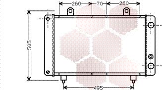 Van Wezel 40002032 - Radiator, mühərrikin soyudulması furqanavto.az