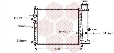 Van Wezel 40002073 - Radiator, mühərrikin soyudulması furqanavto.az