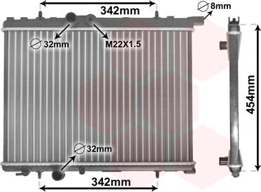 Van Wezel 40002190 - Radiator, mühərrikin soyudulması furqanavto.az