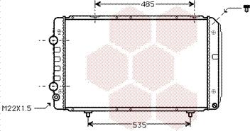 Van Wezel 40002147 - Radiator, mühərrikin soyudulması furqanavto.az